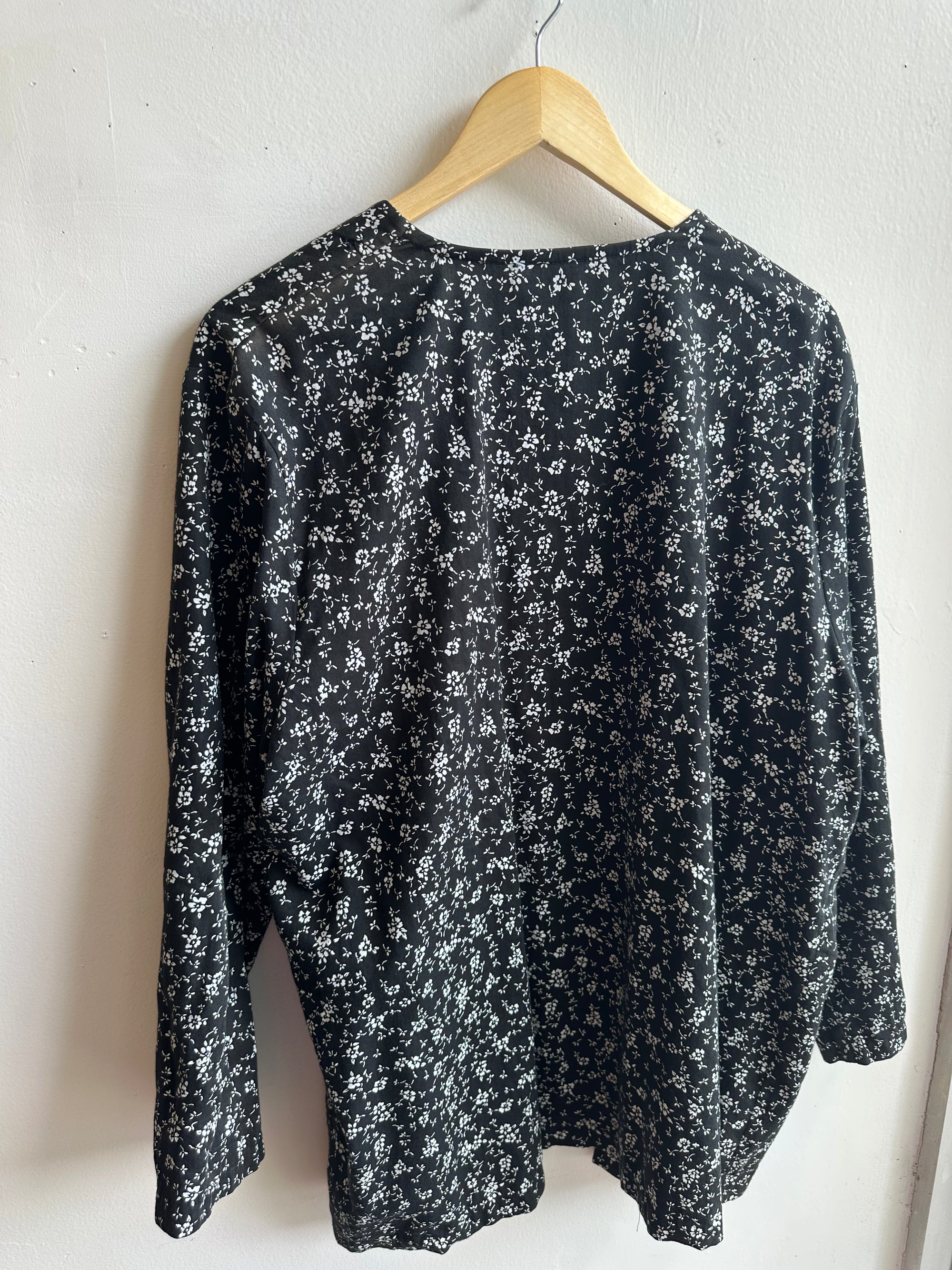 Vintage Cotton Blossom Drape Jacket | Size Large