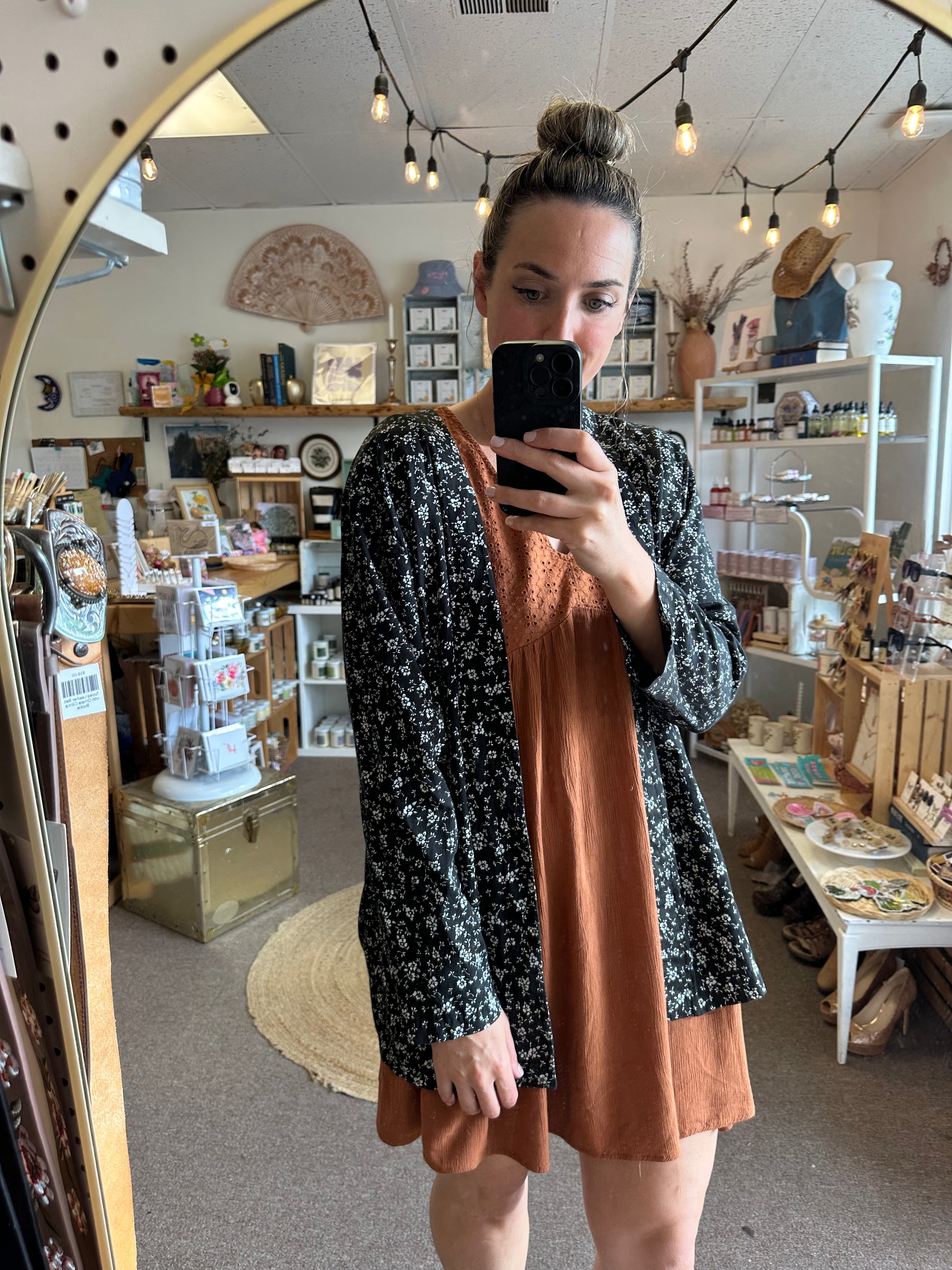 Vintage Cotton Blossom Drape Jacket | Size Large