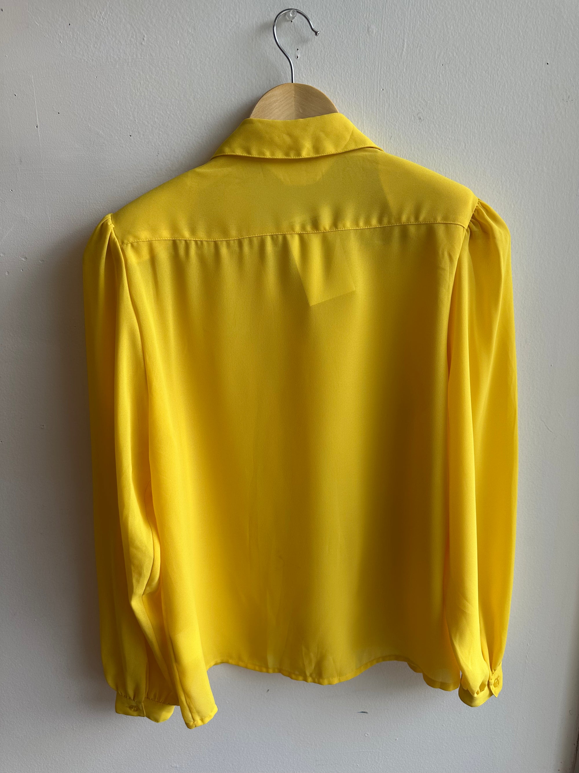 Vintage Qwel Sheer Sunshine Blouse – Size Large