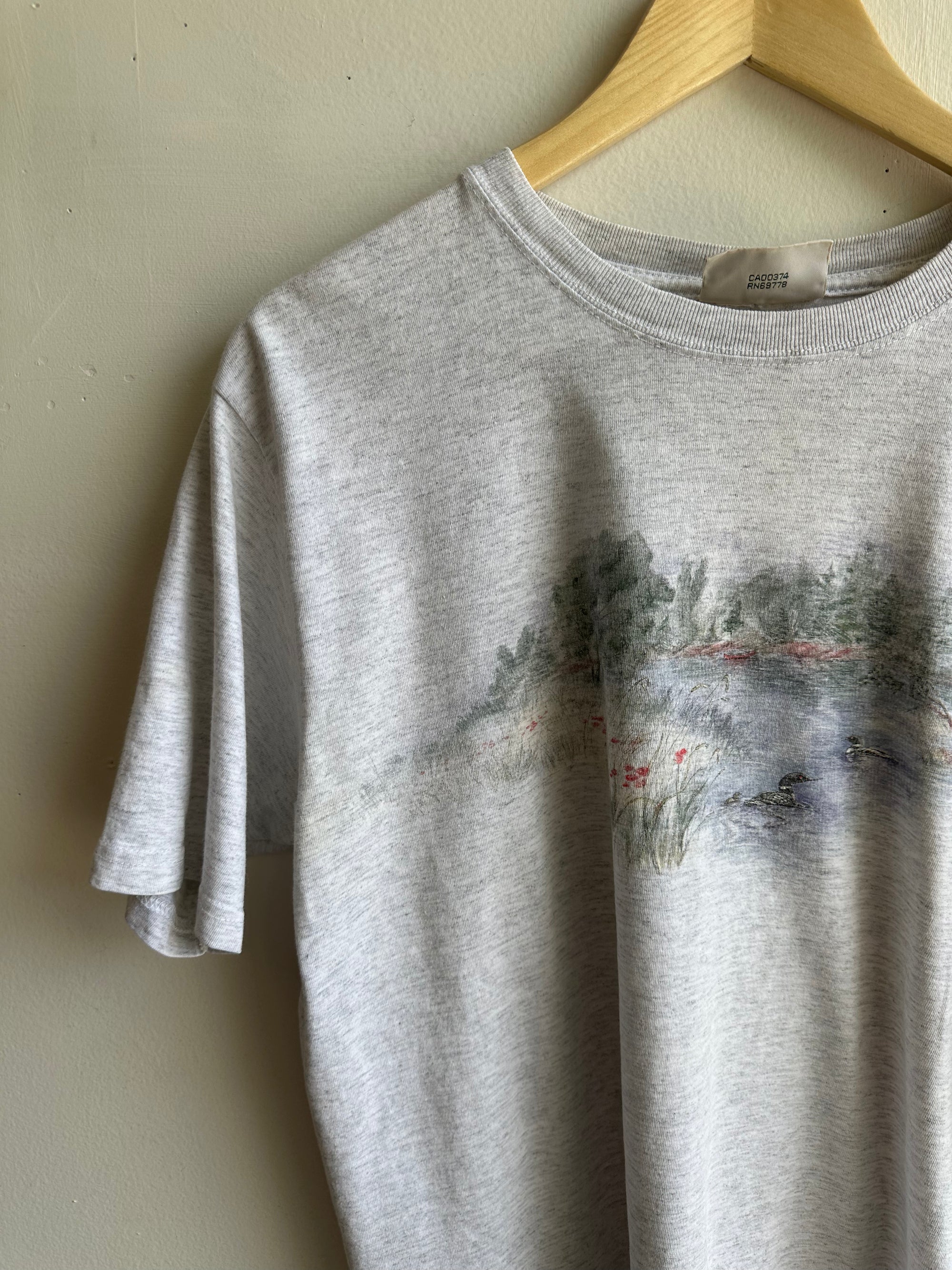 Vintage Northern Reflections Scenic Tee – Heather Grey | Size Large