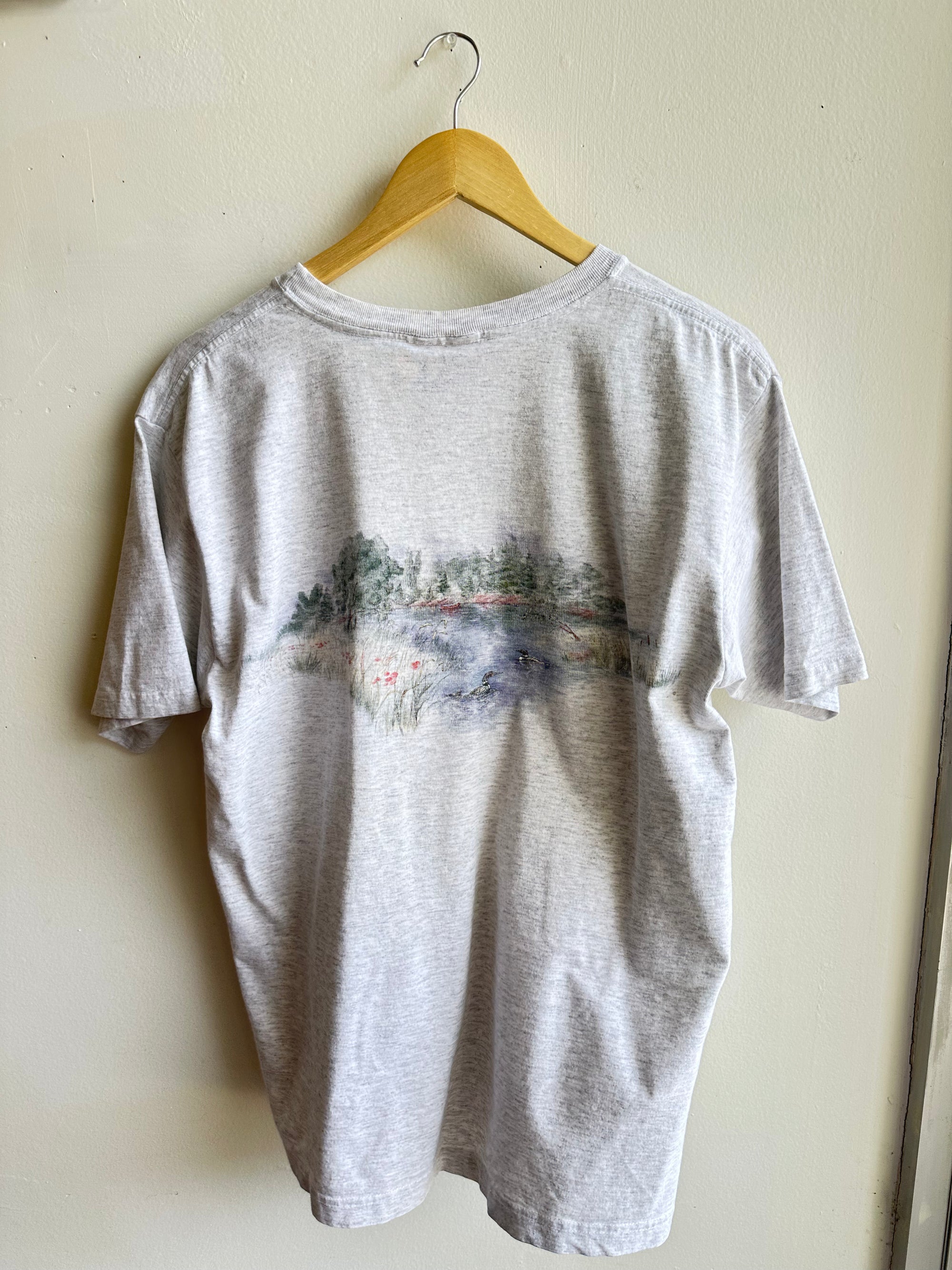 Vintage Northern Reflections Scenic Tee – Heather Grey | Size Large