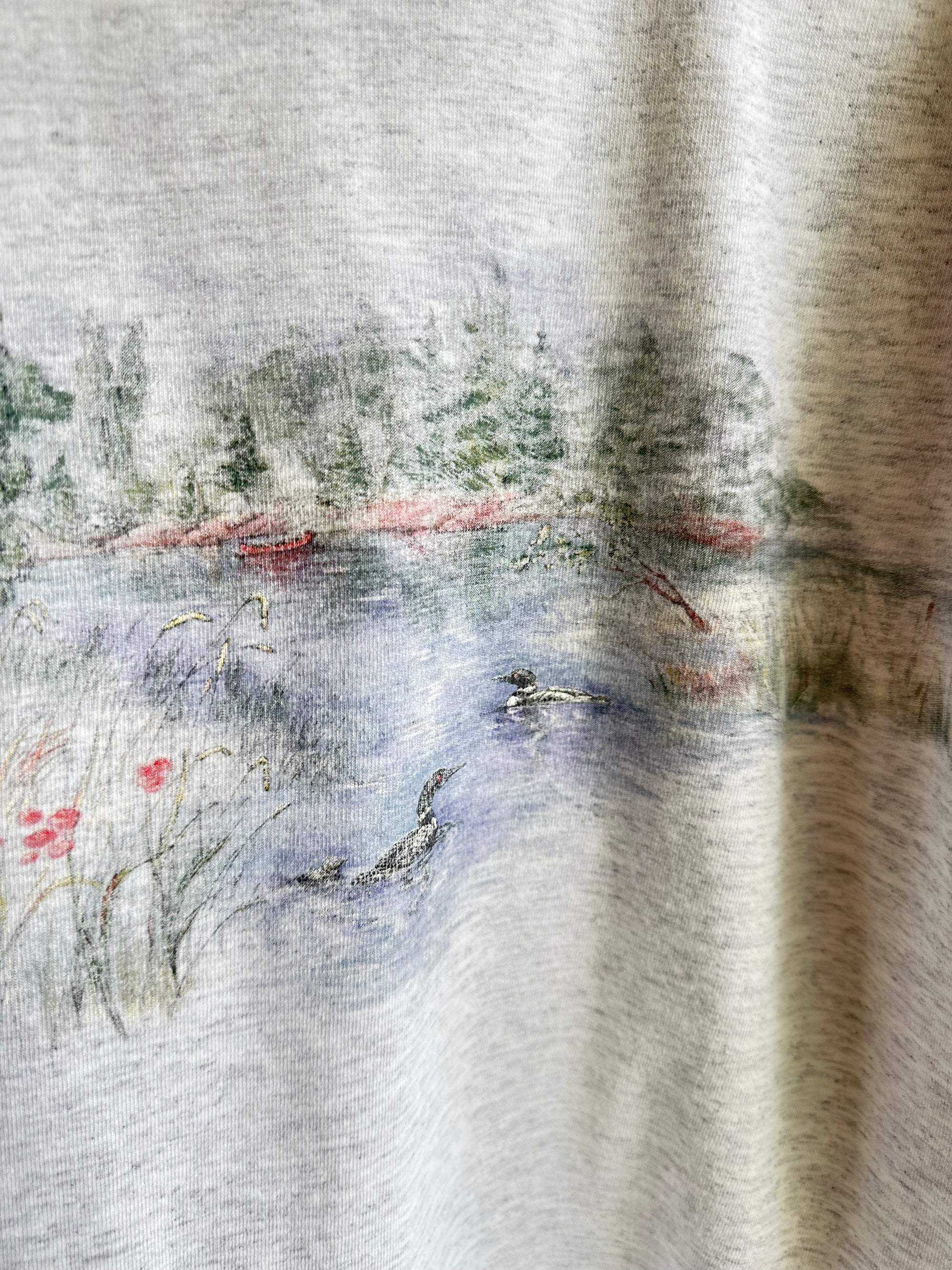 Vintage Northern Reflections Scenic Tee – Heather Grey | Size Large