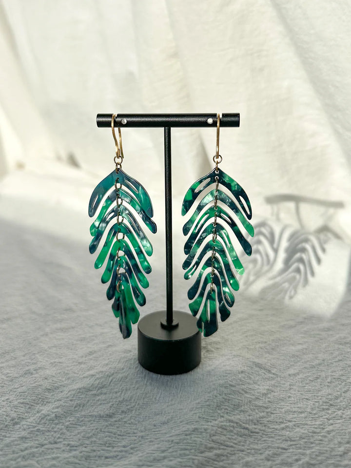Wild Honey Feather Earrings
