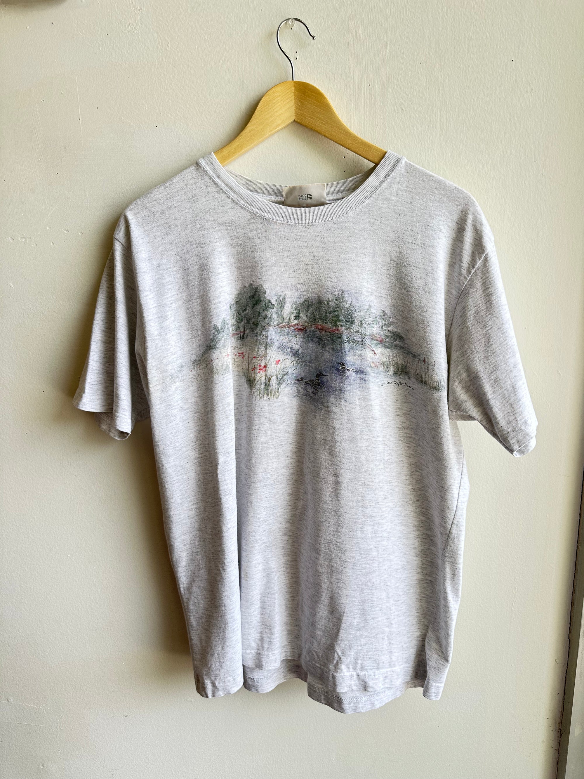 Vintage Northern Reflections Scenic Tee – Heather Grey | Size Large