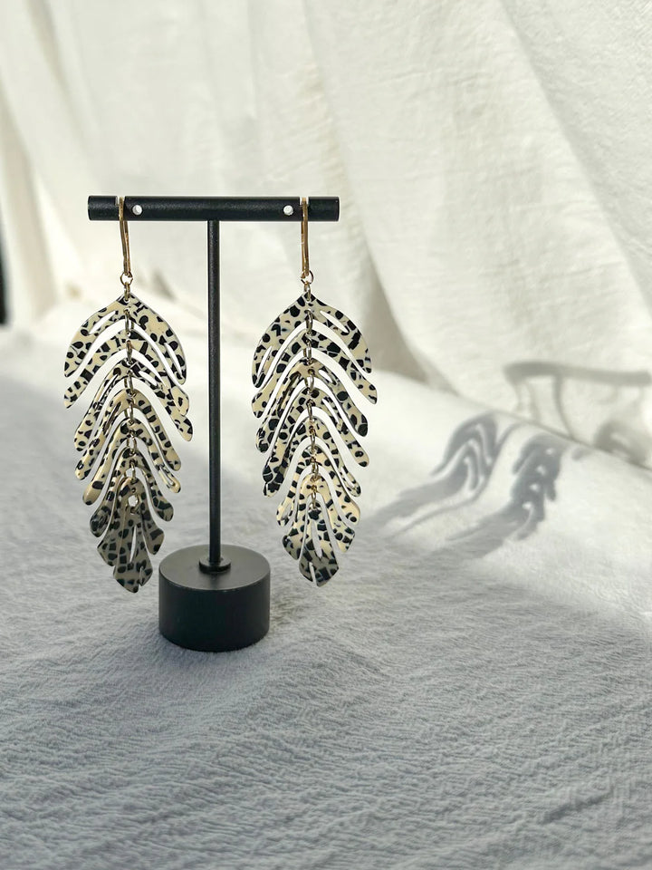 Wild Honey Feather Earrings