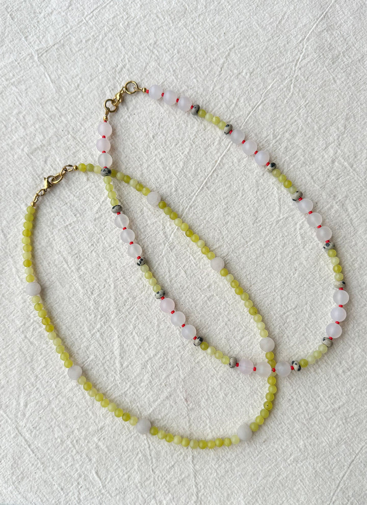 Wild Honey Jade Beaded Necklace