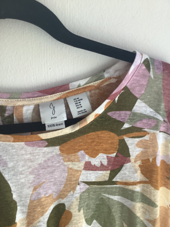 Autumn Meadow Button Shirt 100% Linen