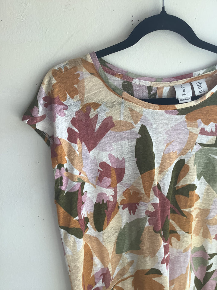 Autumn Meadow Button Shirt 100% Linen