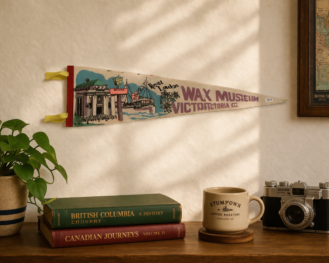 Vintage Wax Museum Pennant Flag
