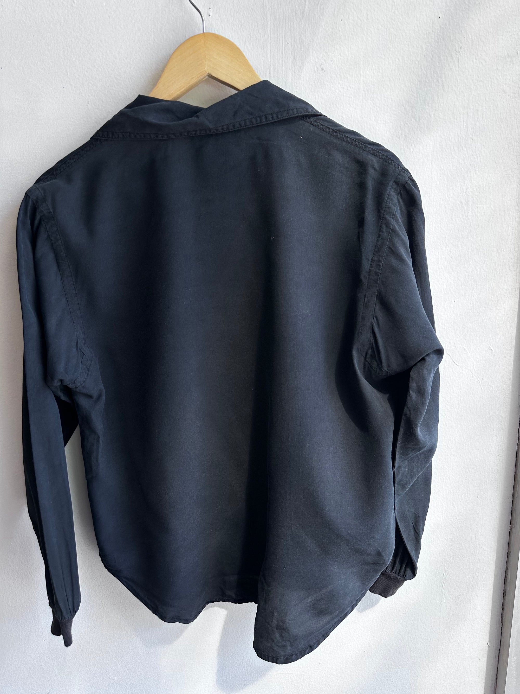Vintage Carole Little 100% Silk Black Blouse – Petites | Size 2