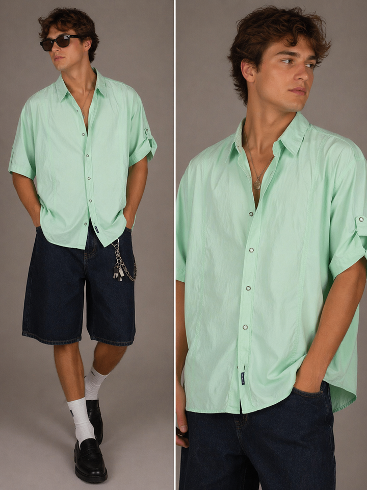 Tarocash Mint Button Up Shirt
