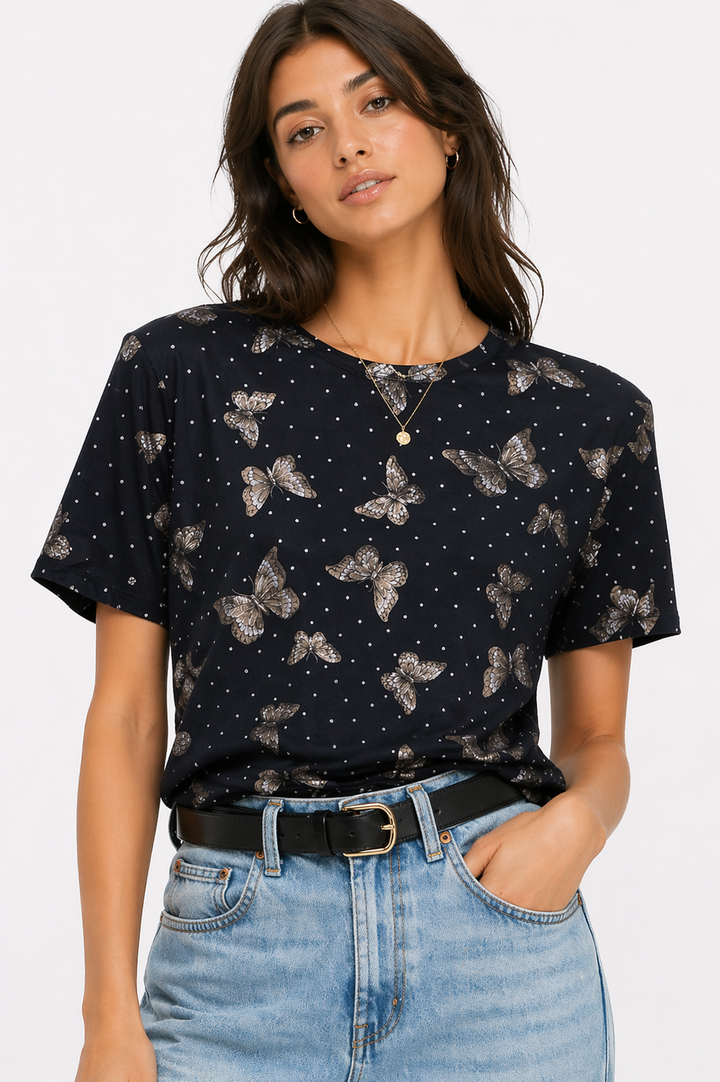 Vintage Butterfly Whisper Tee