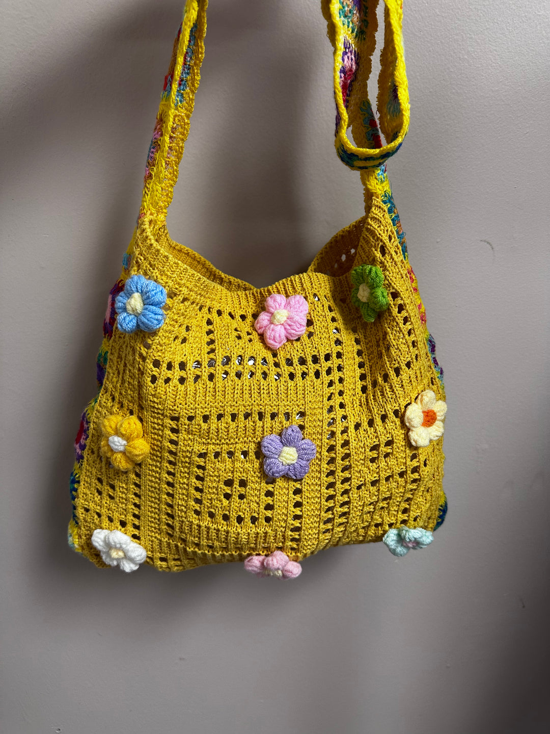Sunny Days Crochet Flower Bag