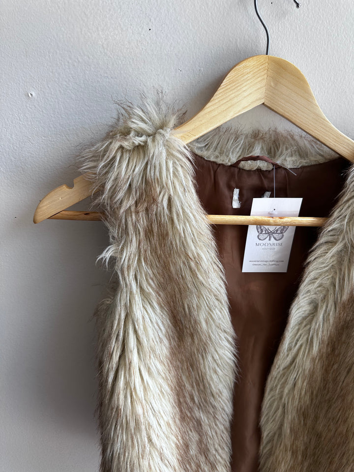 Wildwood Faux Fur Vest | Size Small