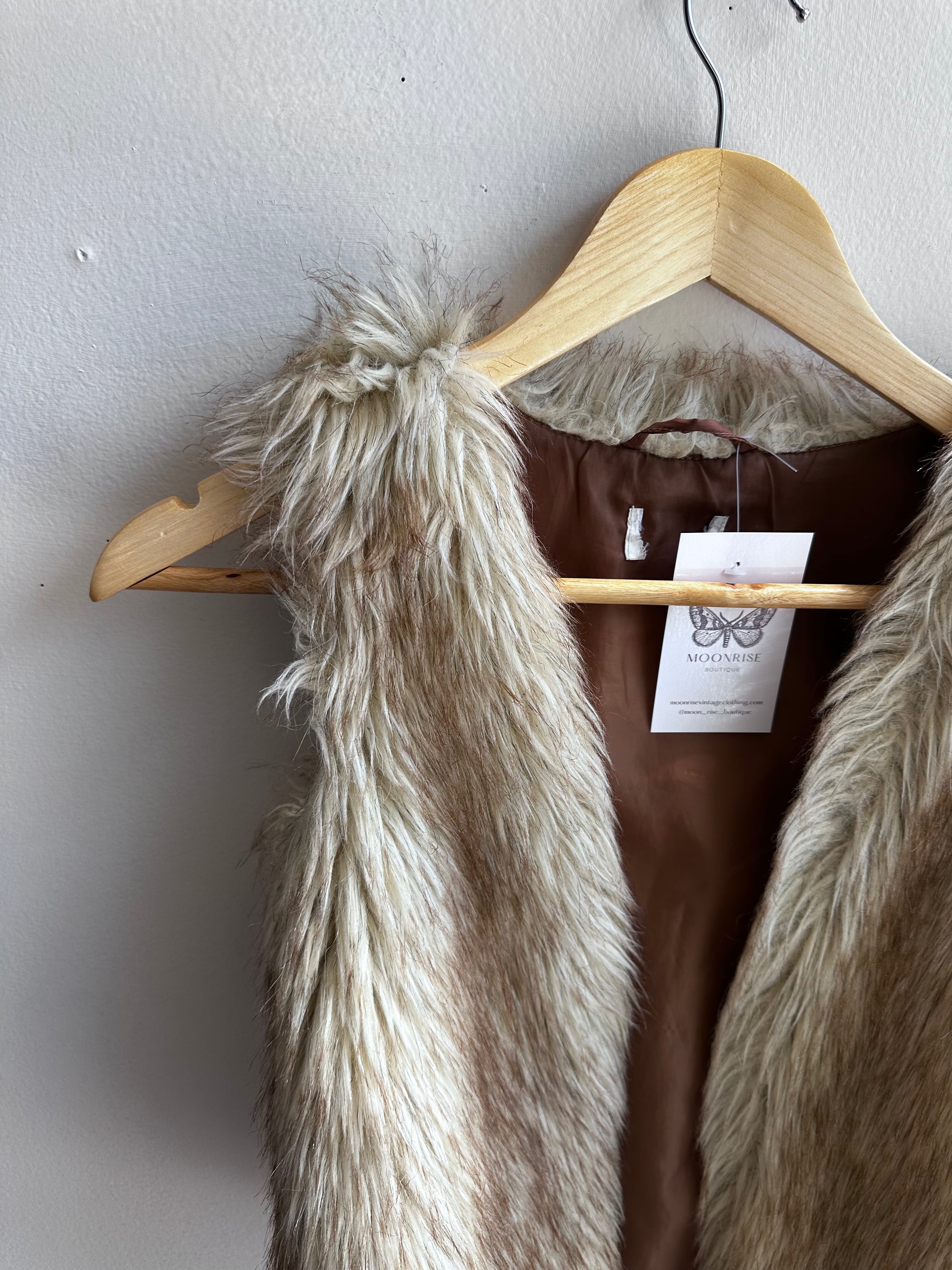 Wildwood Faux Fur Vest | Size Small