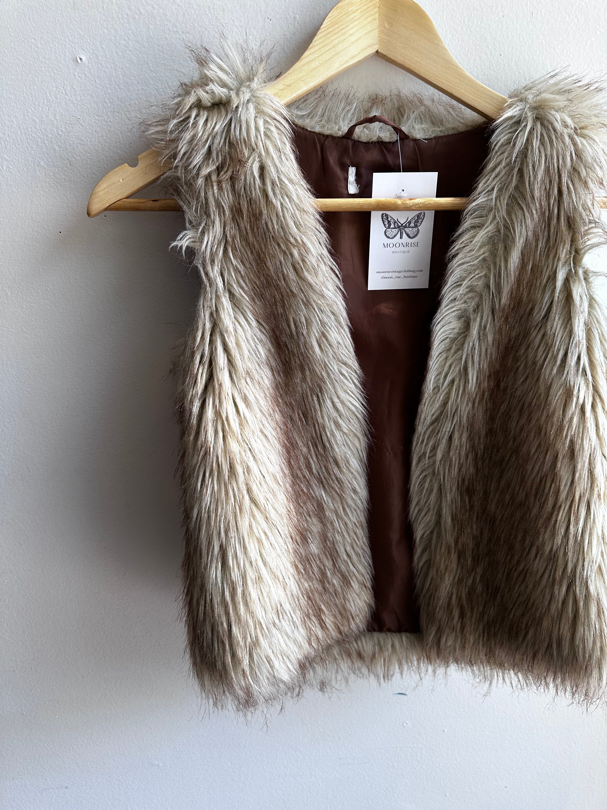 Wildwood Faux Fur Vest | Size Small