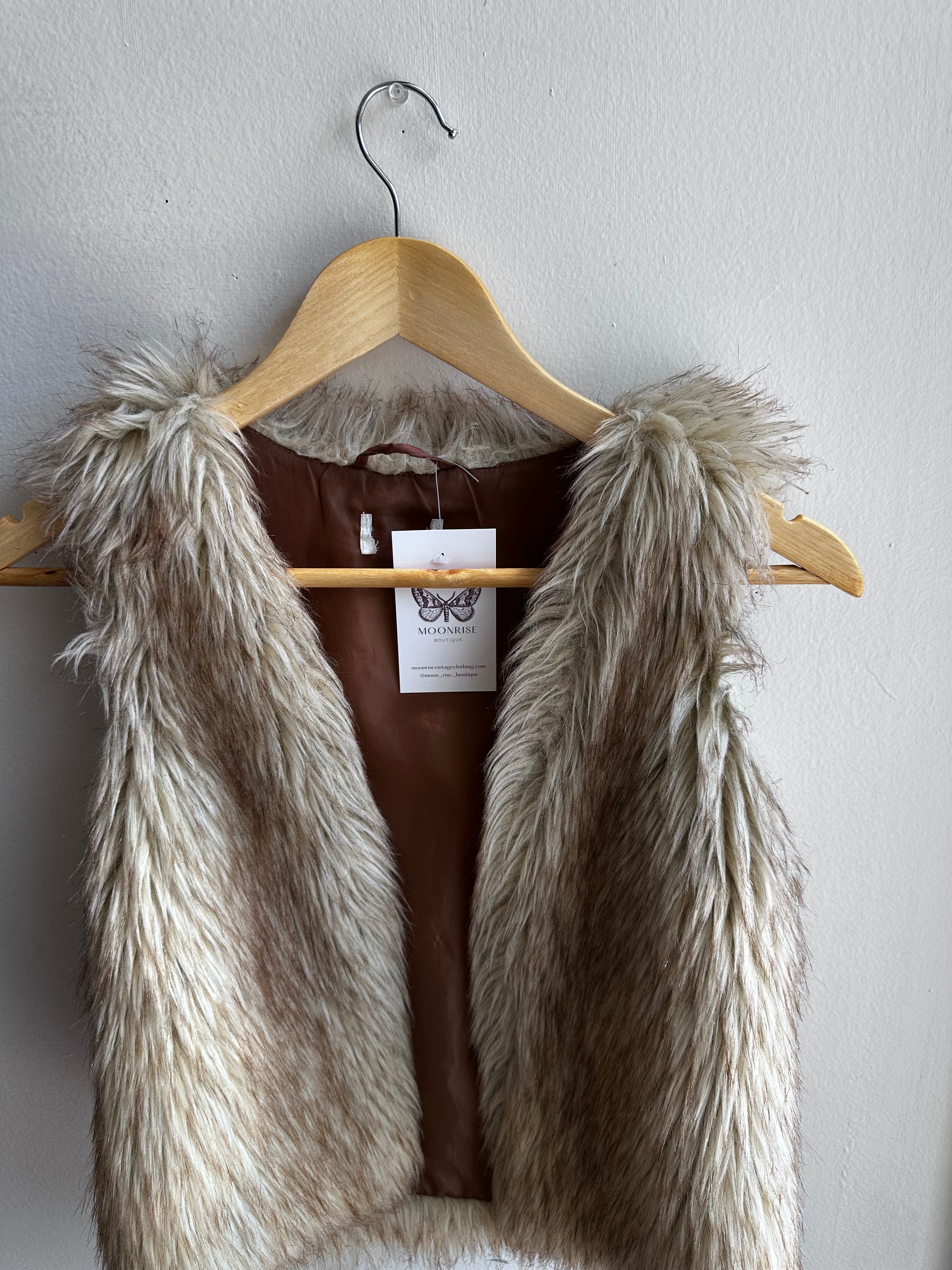Wildwood Faux Fur Vest | Size Small