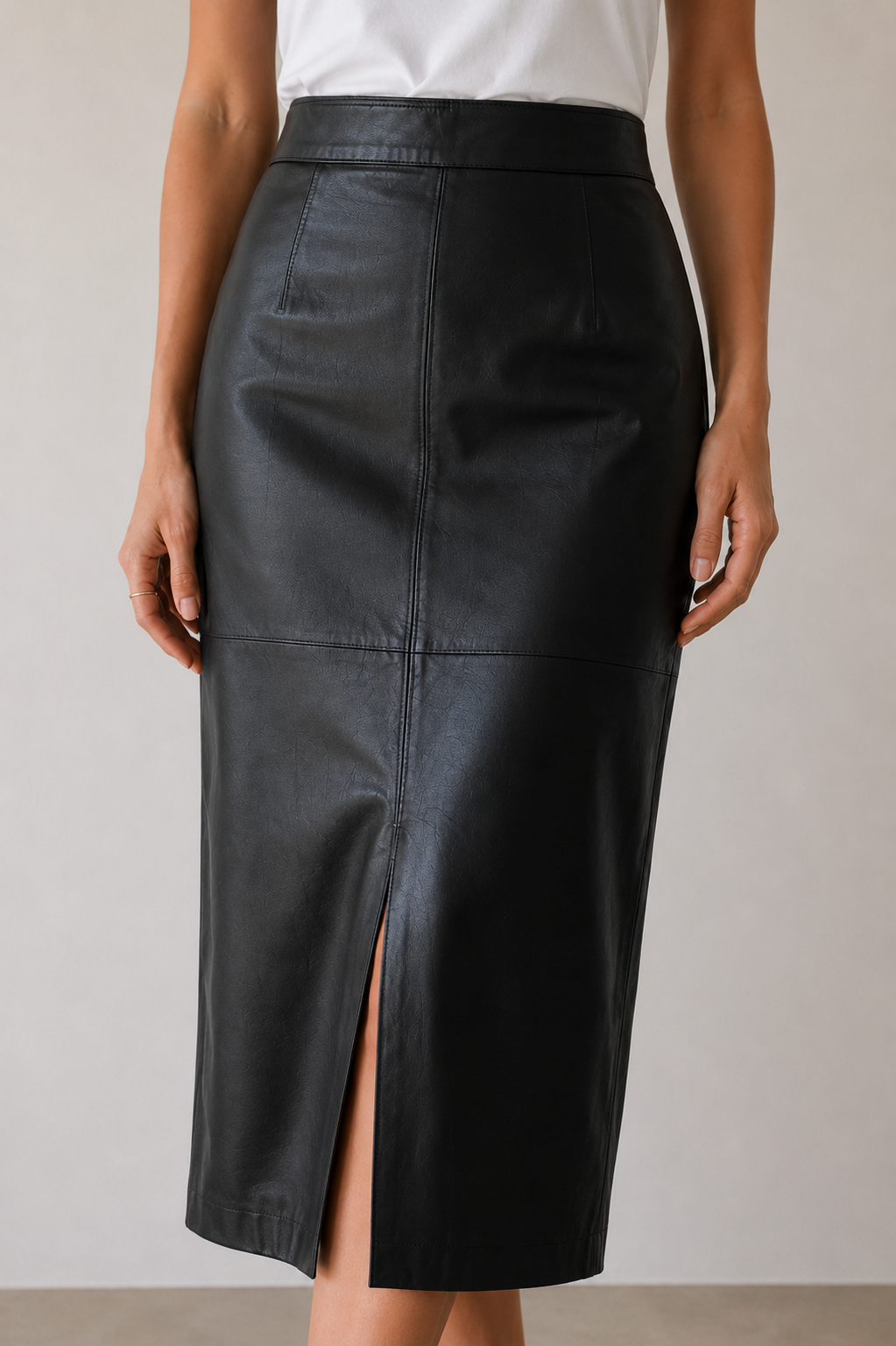 Midnight Muse Leather Skirt - Canadian Brand
