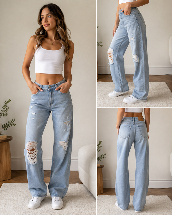 Weekend Wanderer Distressed Jeans