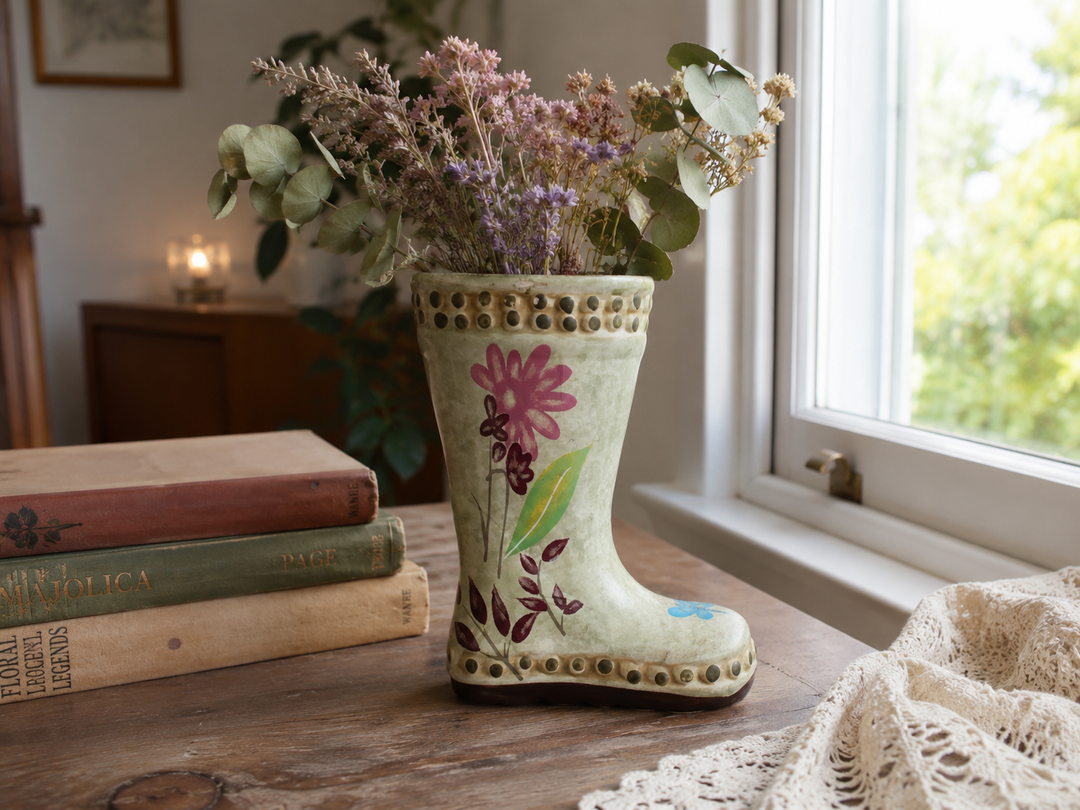 Spring Garden Boot Vase