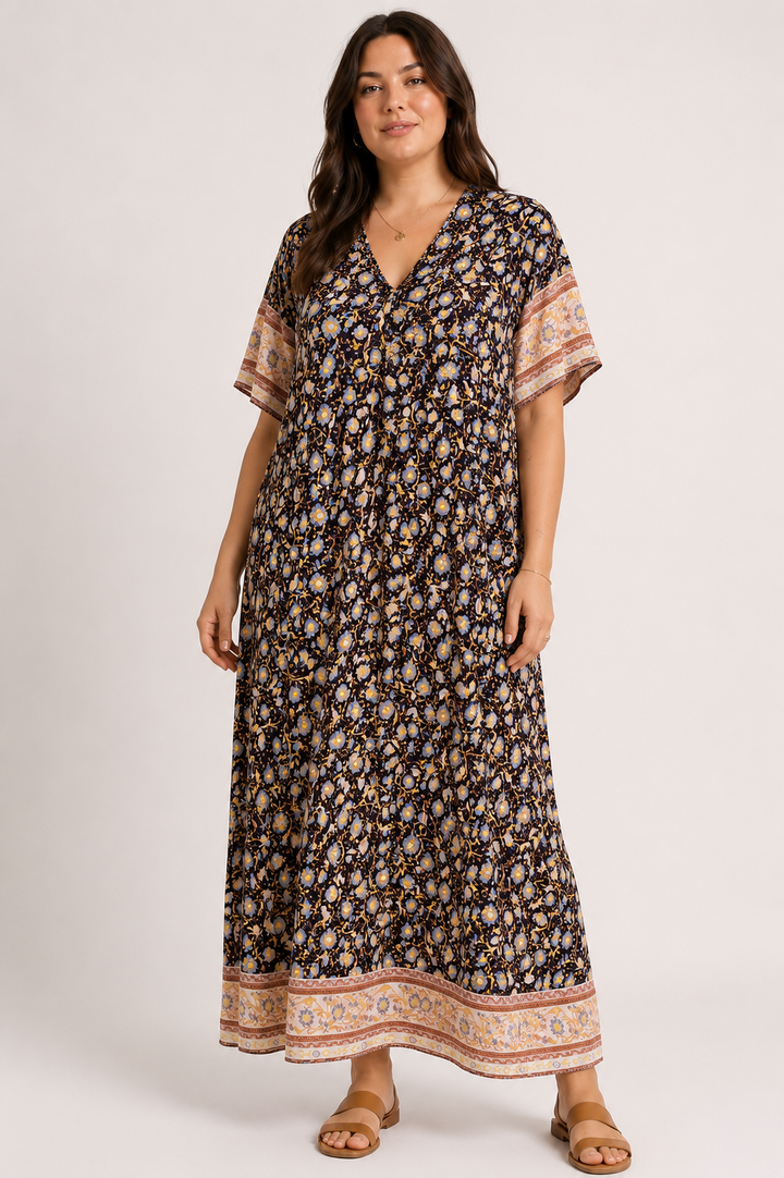 Boho Floral Maxi Dress
