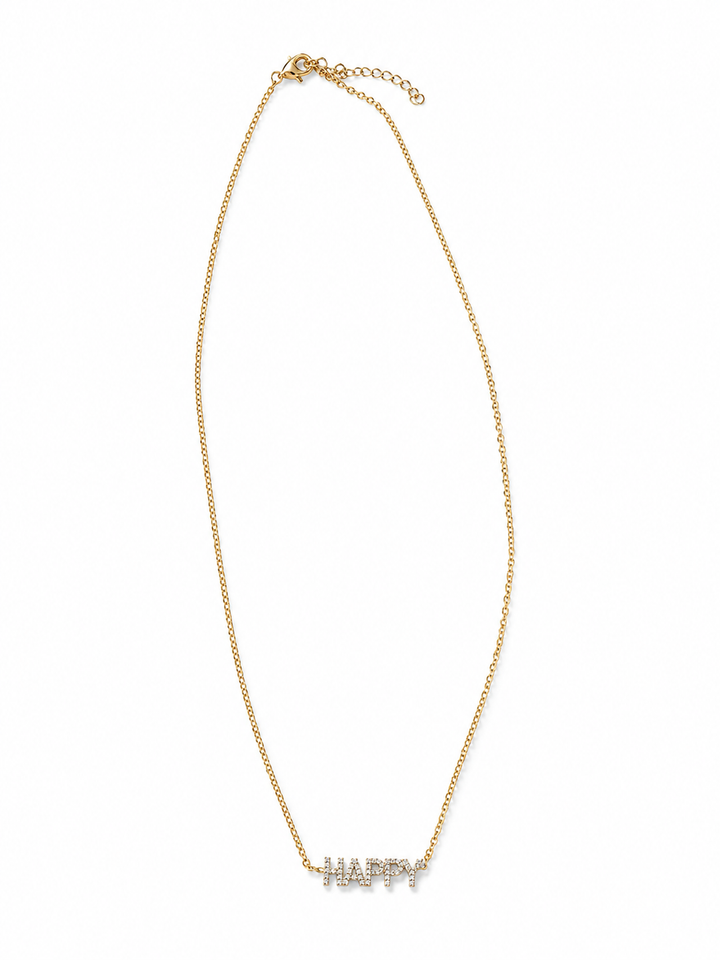 Happy Pendant Necklace- Standout Boutique
