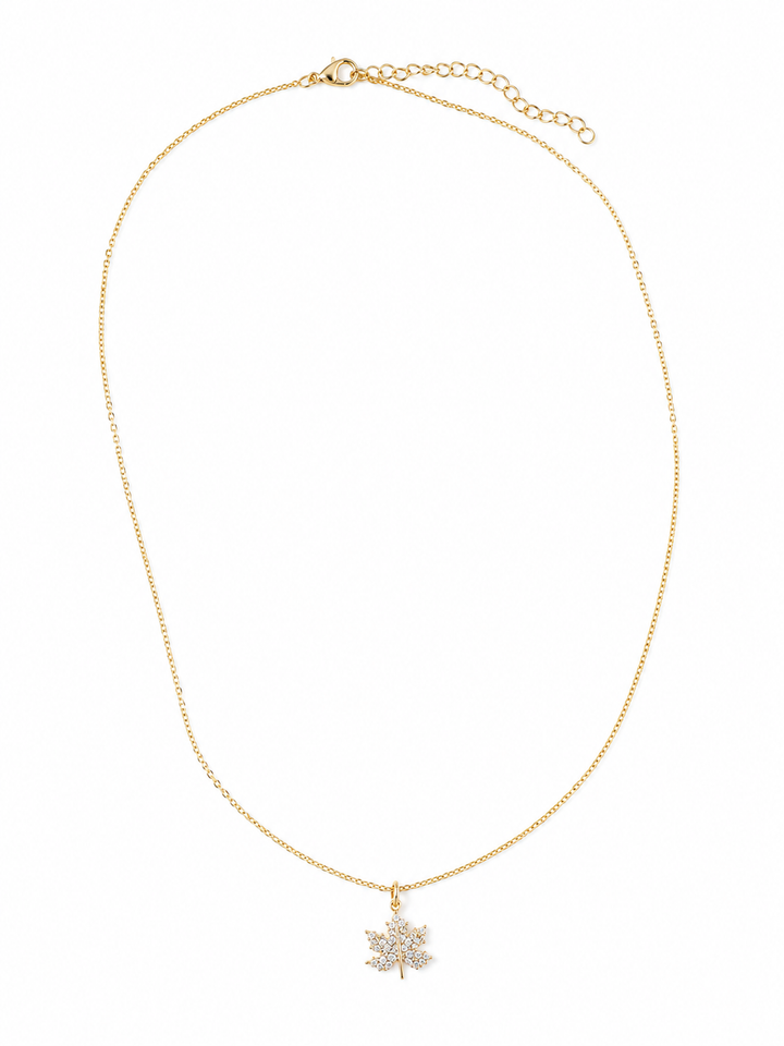 Maple Zirconia Necklace