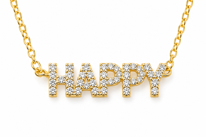Happy Pendant Necklace- Standout Boutique