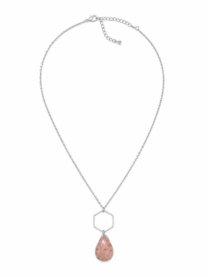 Ocean Jasper Silver Necklace - Standout Boutique
