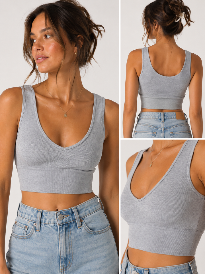 Cest Moi Bamboo Ribbed Tank