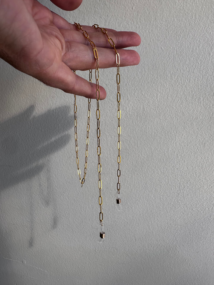 Handmade Gold Paperclip Chain Sunglass Catchers