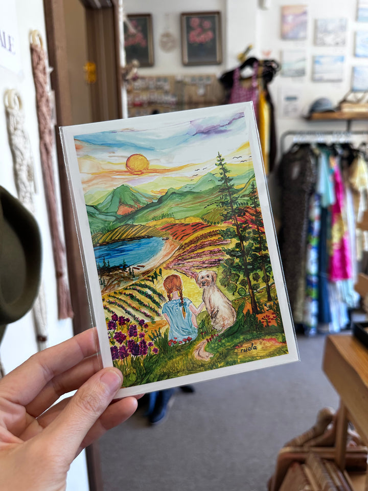 Golden Hour Companions – Art Card by Ruala (Fruitvale, BC)