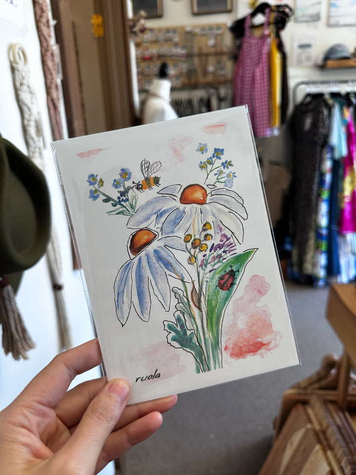 Wildflower Friends – Art Card by Ruala (Fruitvale, BC)
