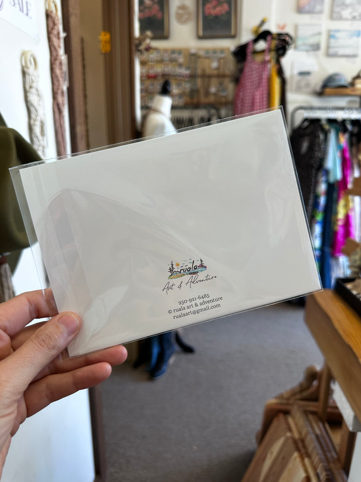 Moonlit Wildflowers – Art Card by Ruala (Fruitvale, BC)