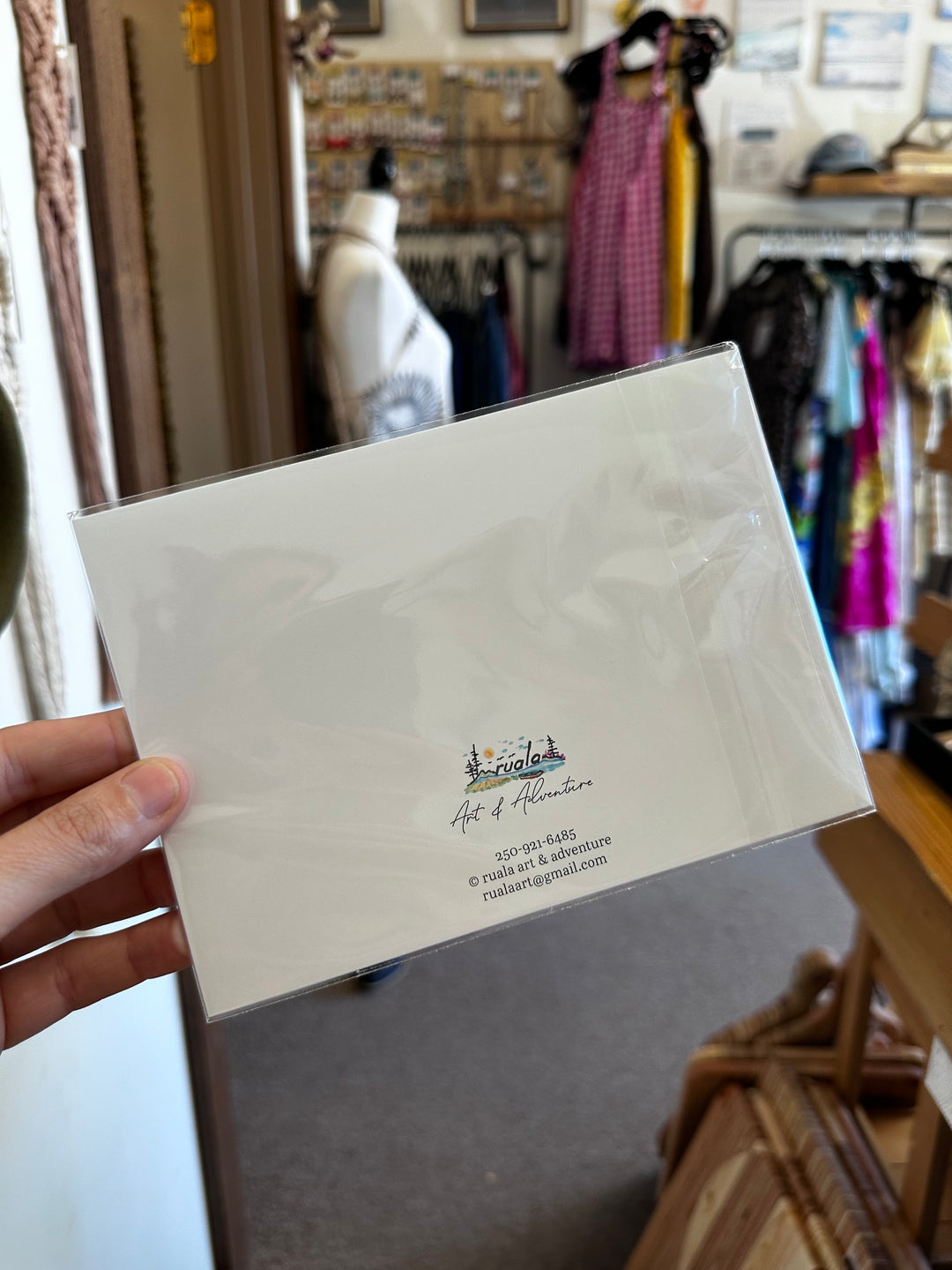 Canoe at Sunset – Art Card by Ruala (Fruitvale, BC)