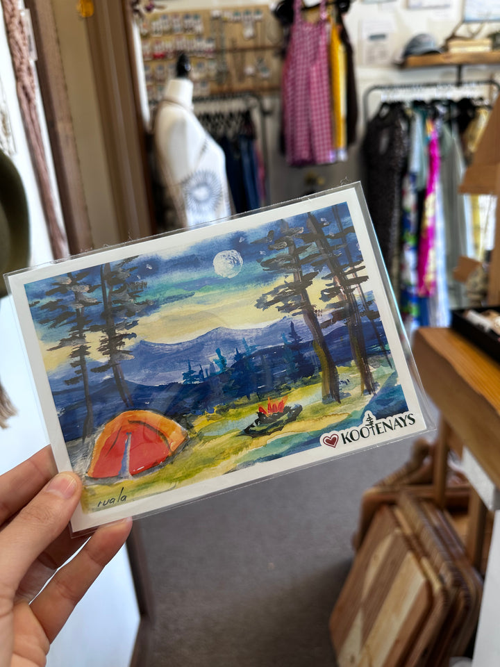 Moonlit Campfire – Art Card by Ruala (Fruitvale, BC)