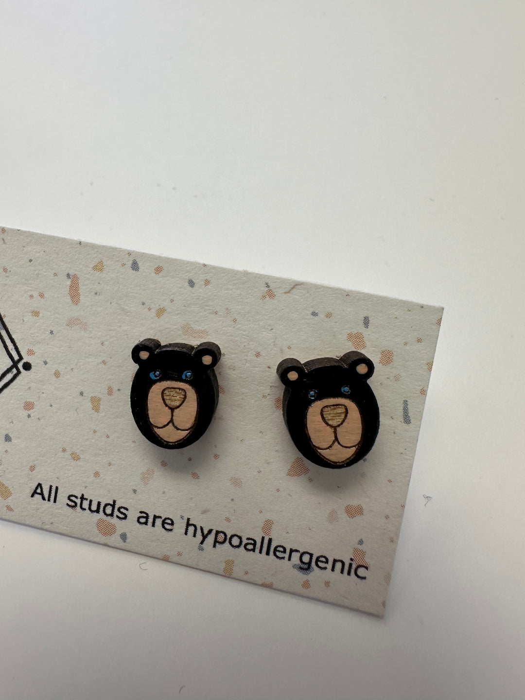 Bear Face Stud Earrings – Sick Chick (Revelstoke, BC)