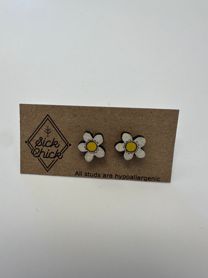 Daisy Stud Earrings – Sick Chick (Revelstoke, BC)