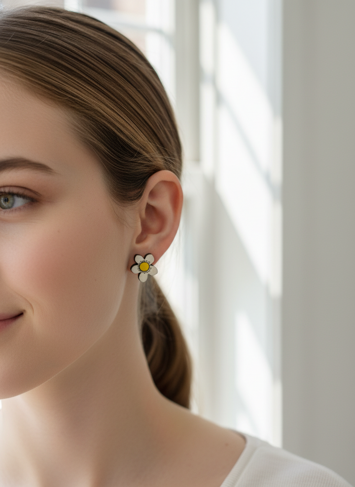 Daisy Stud Earrings – Sick Chick (Revelstoke, BC)