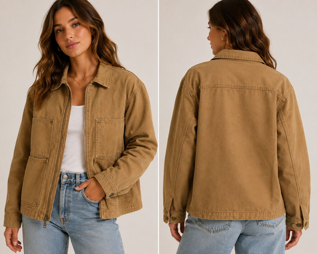 Utility Canvas Workwear Jacket