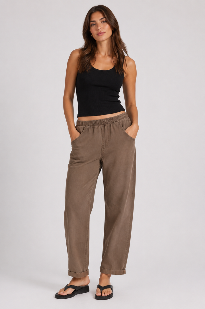 Relaxed Cotton Chino Pants