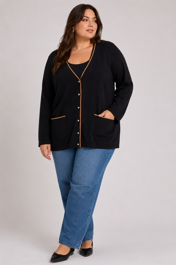 Jones New York Trim Cardigan