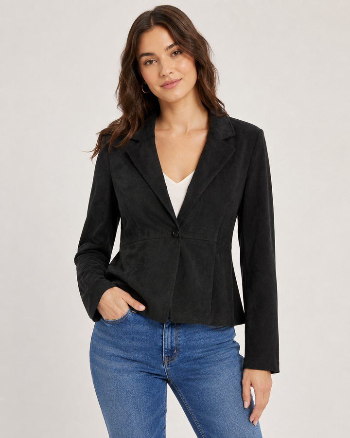 NYCC Black Faux Suede Blazer