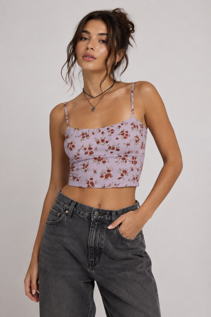 AE Floral Crop Top