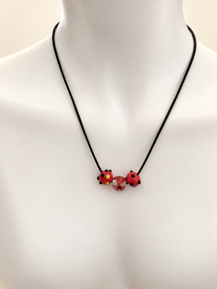 Cord Gemstone Necklace-Standout Boutique