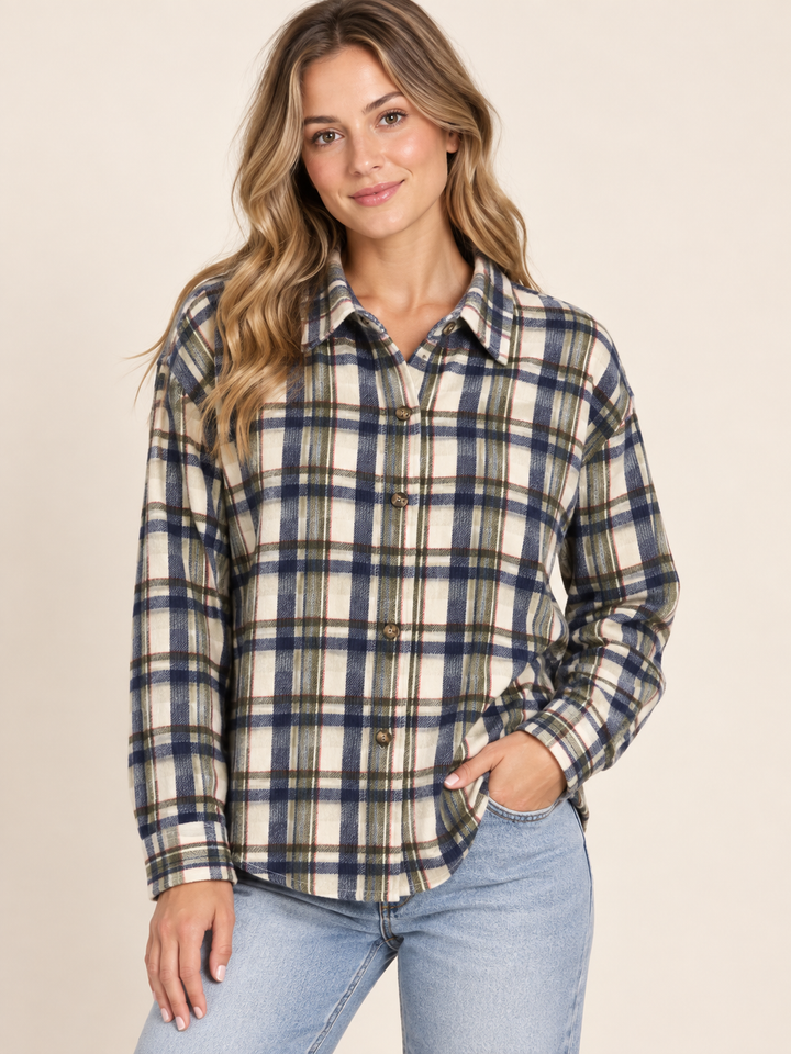 Vintage East West Plaid Flannel Shirt