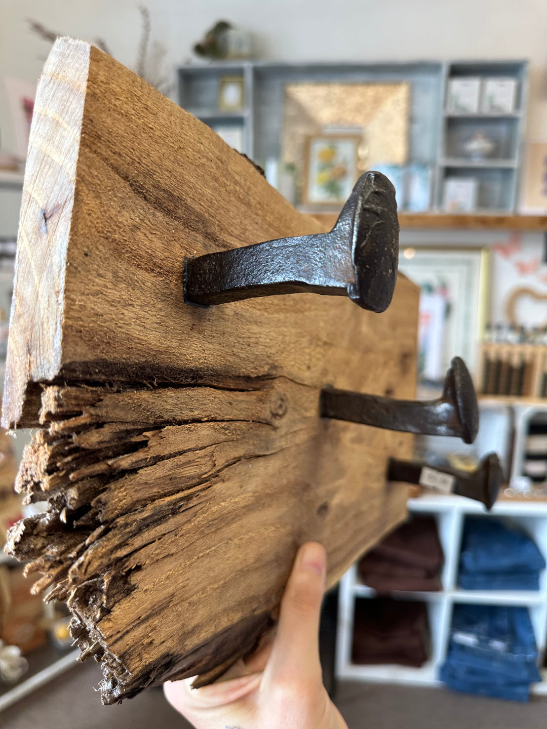 Papa’s Rustic Three-Hook Wall Rack