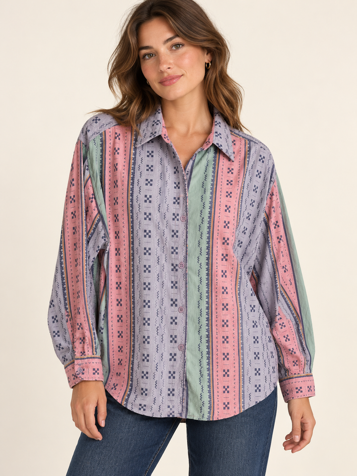 Vintage Pastel Geo Shirt