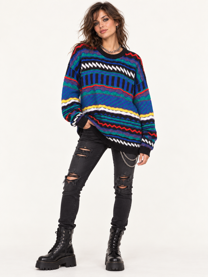 Vintage Geo Knit