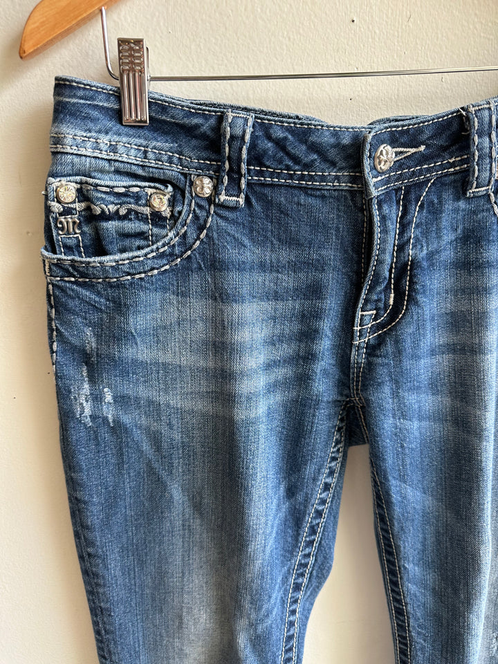 Vintage Miss Me Lowrise Bootcut Jeans – Rhinestone Detail | Size 31